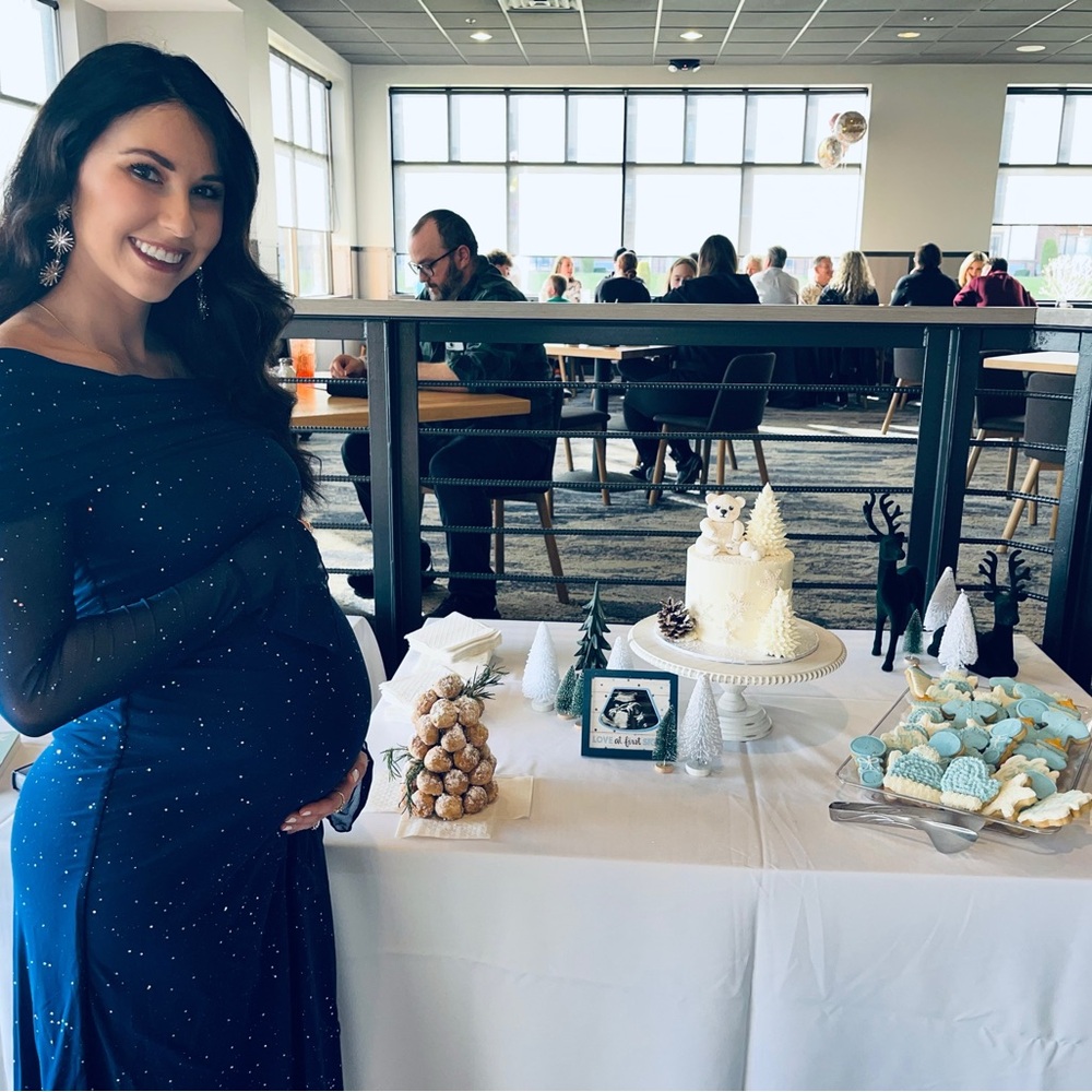 Navy Blue Sparkle Gown